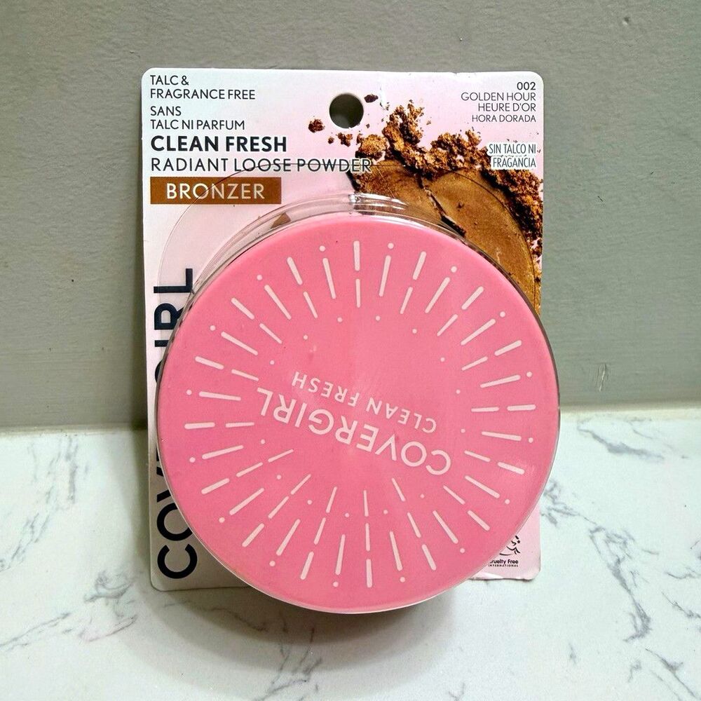 COVERGIRL Clean Fresh Radiant Loose Powder Bronzer Golden Hour 002 0.7 oz